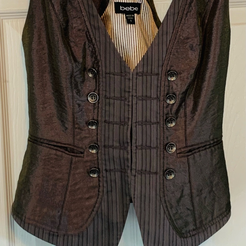 Bebe brand size six silky sexy vest top